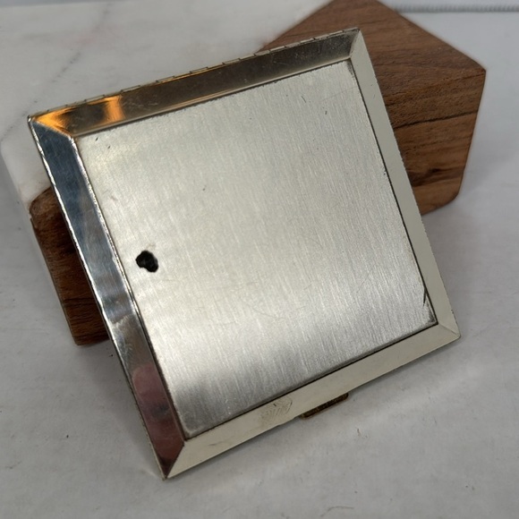 1930s Art Deco Volupte USA Compact Gold Silver Deco Design Unused Lot M11 - Picture 2 of 5